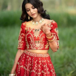 Stunning Red Bridal Lehenga (Hand Zardozi & Hand Embroidery)