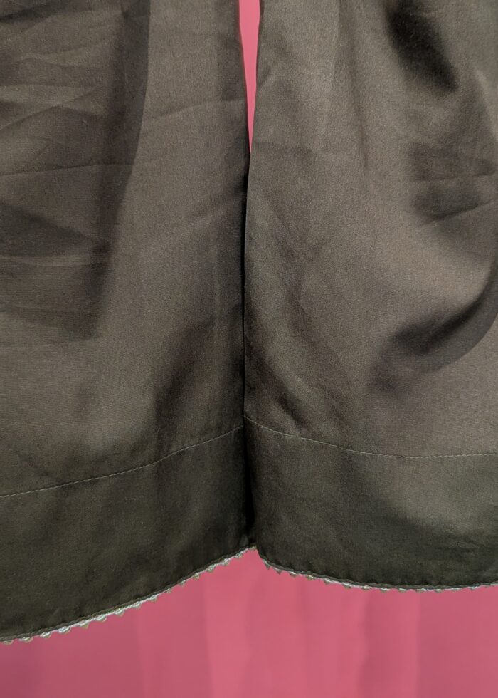 Olive Green Silk Kurta Set with Hand Embroidery & Dupatta | Safini Rathi